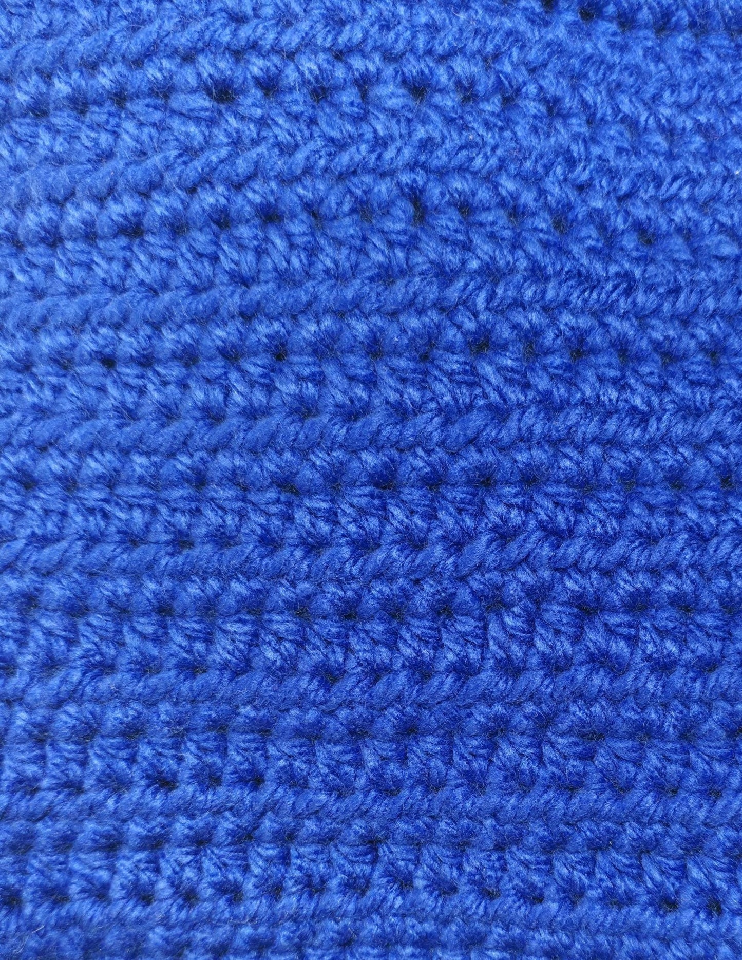 Crochet Scarf and Ear Warmer Set, Blue & White