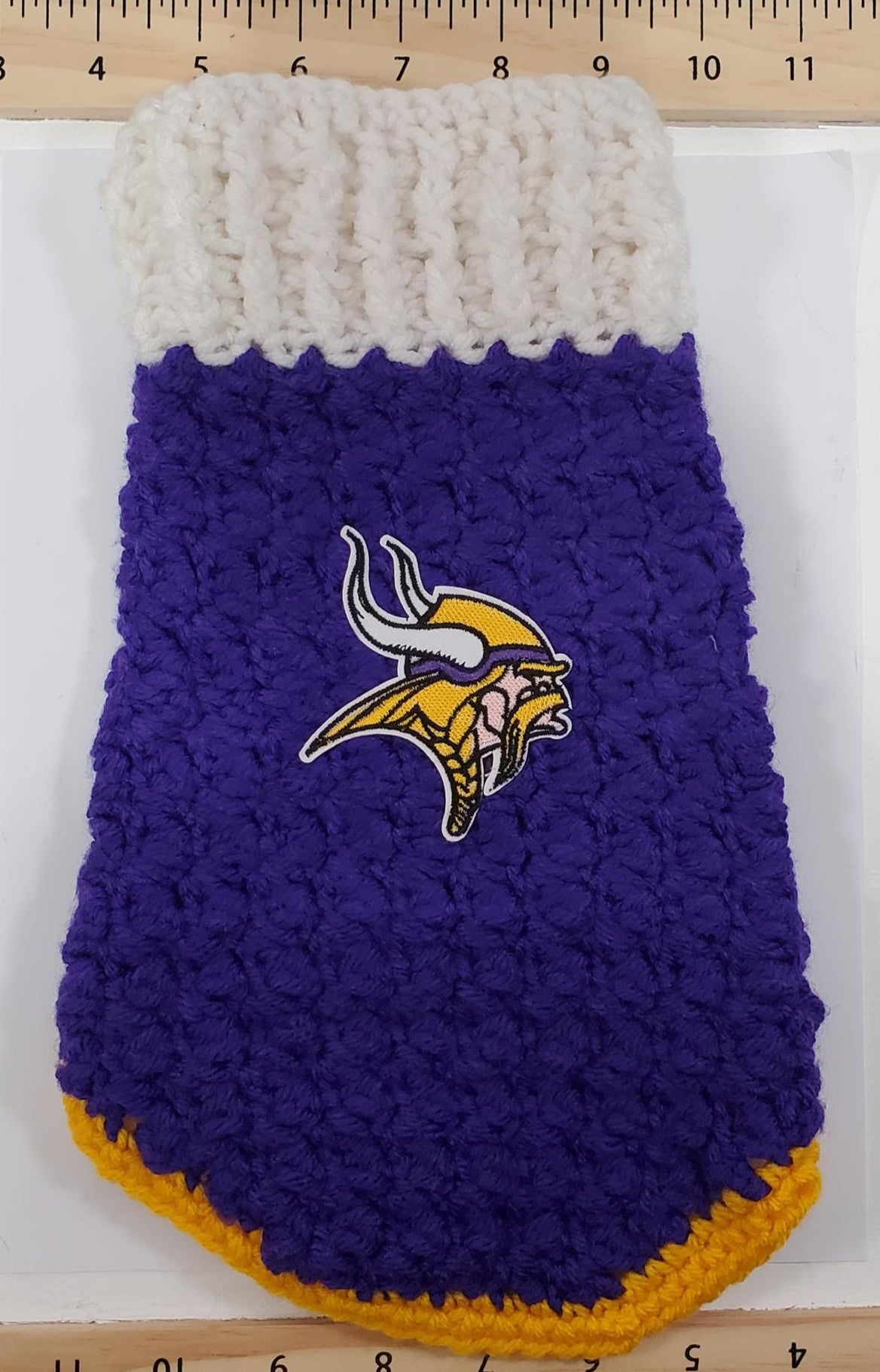 V15: Mn Vikings Inspired Dog Sweater For A Very Small Dog