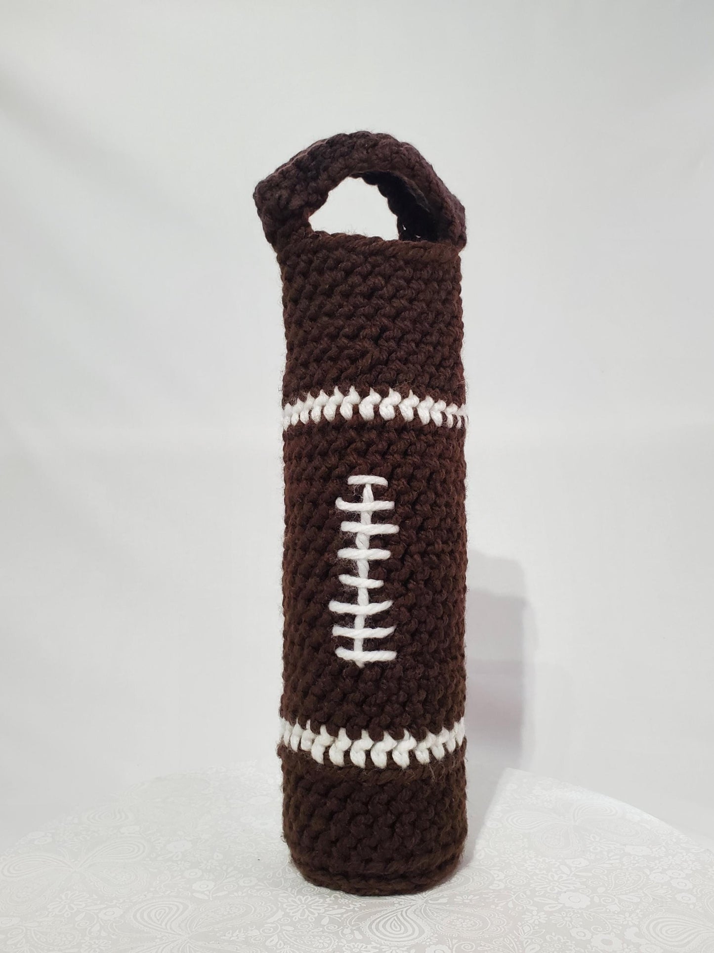 C6: Football Wine Cozy and Coaster Set