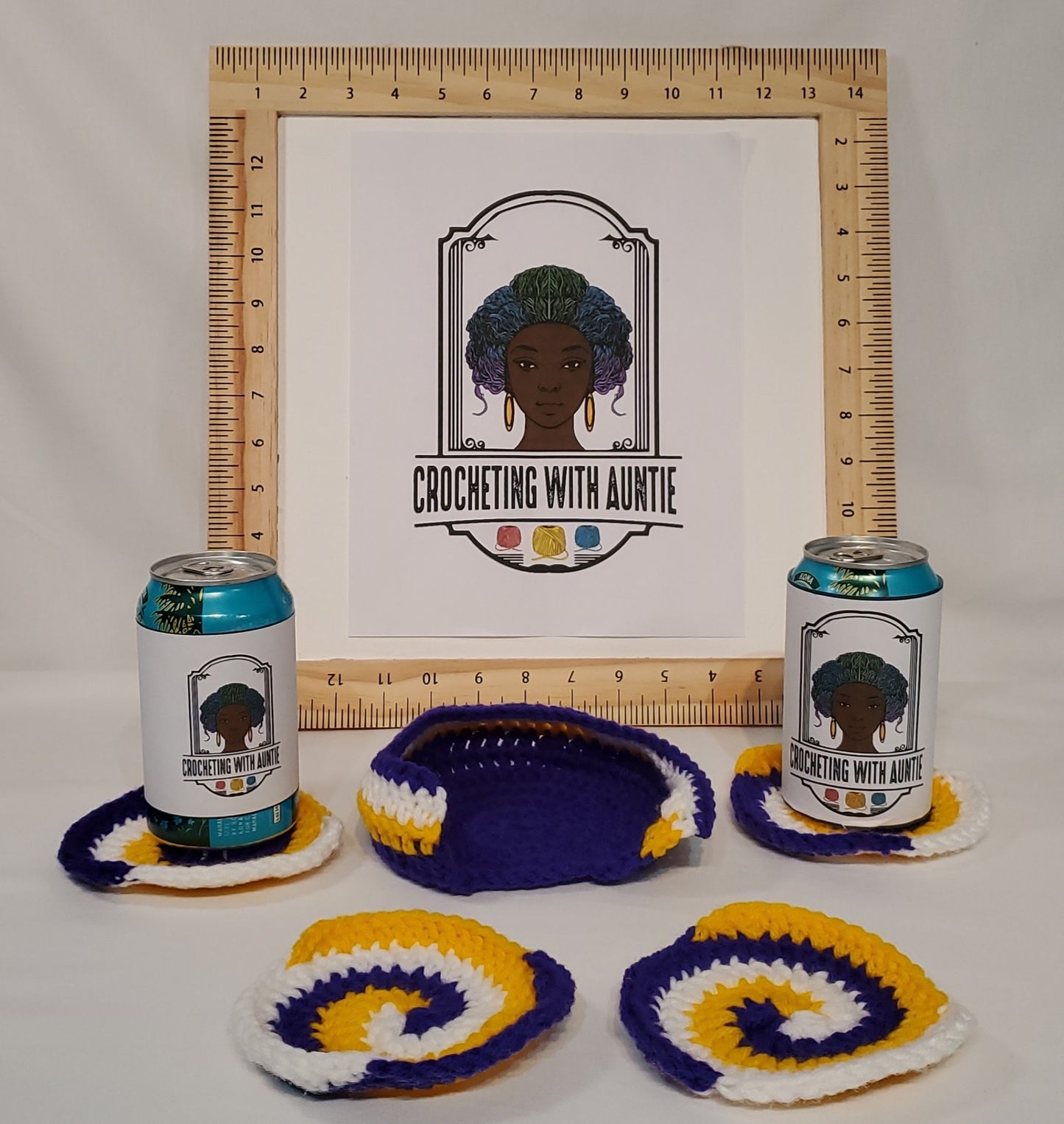 C8 - MN Vikings Inspired Coaster Set