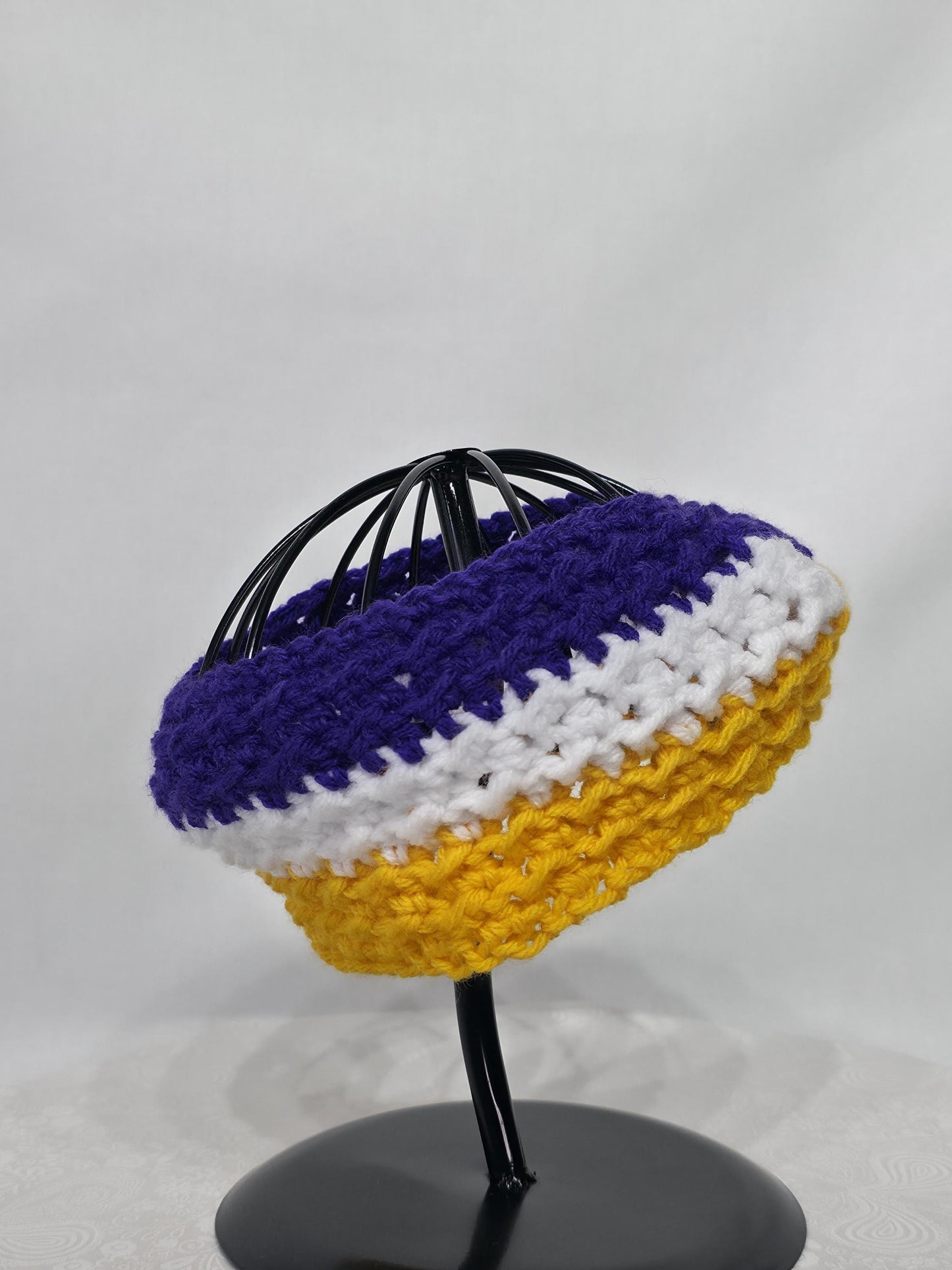 MN Vikings Inspired Crocheted Ear Warmer - Child 1-3y