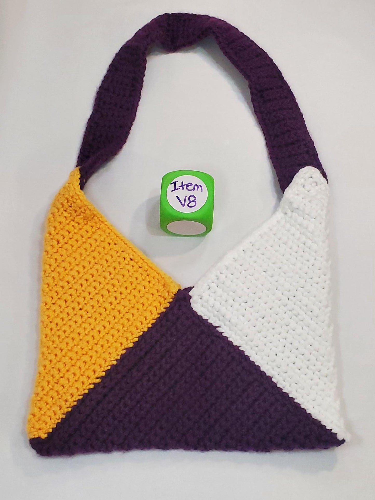 V8: MN Viking Inspired Lined Tote Bag, approx.15" x 14 1/2"