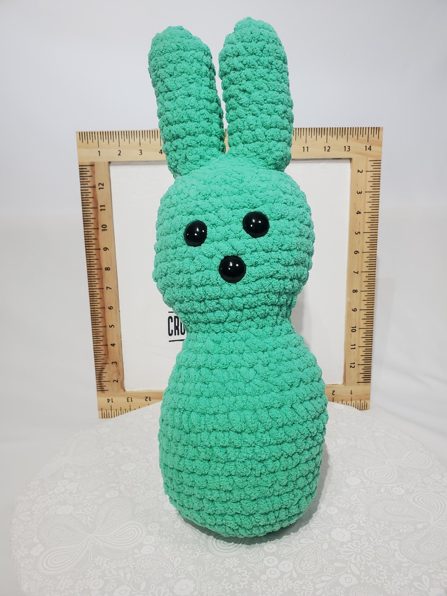 Crochet Bunny Stuffy / Plush Toy, teal