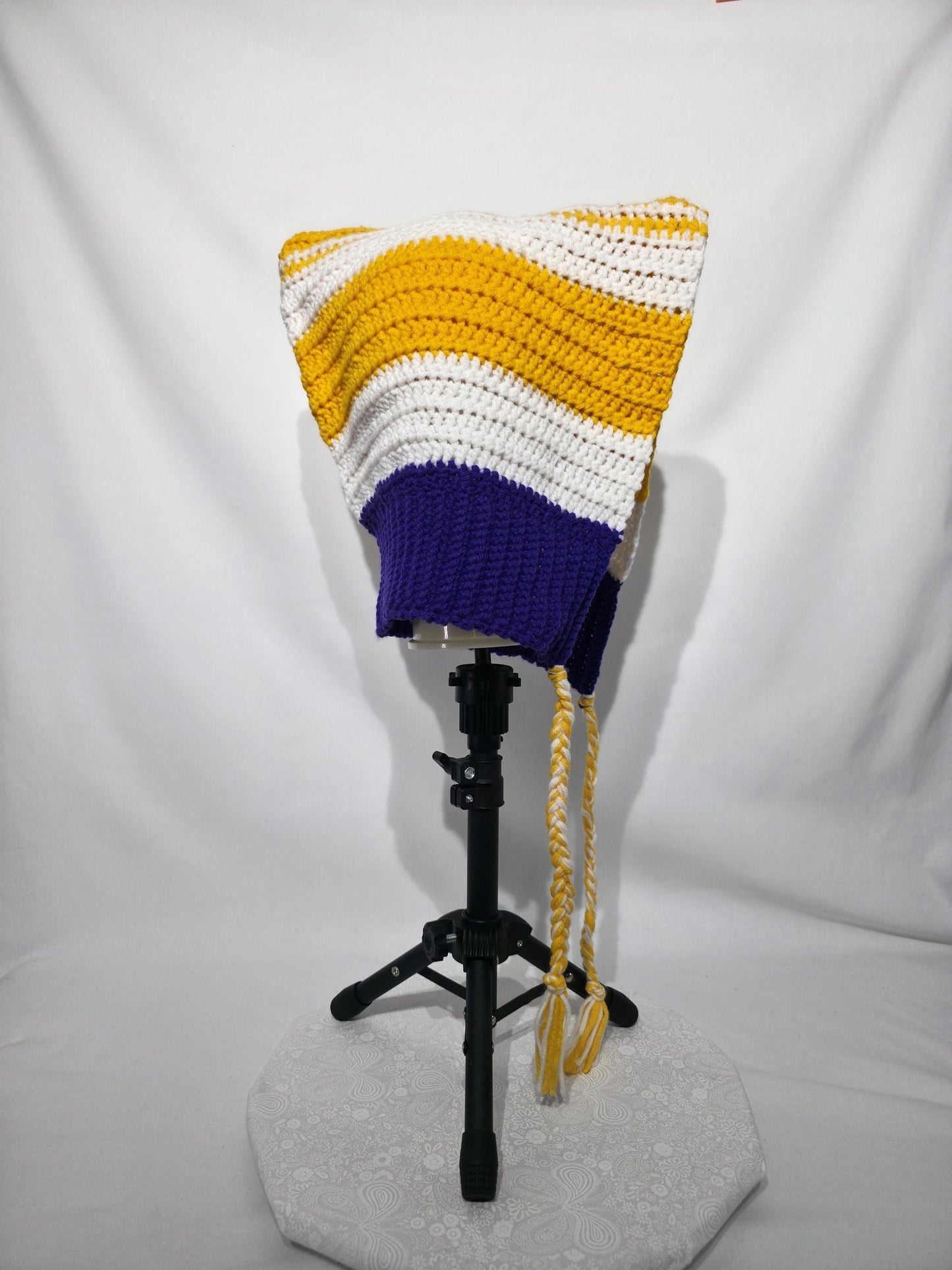 MN Vikings Inspired Crochet Hood