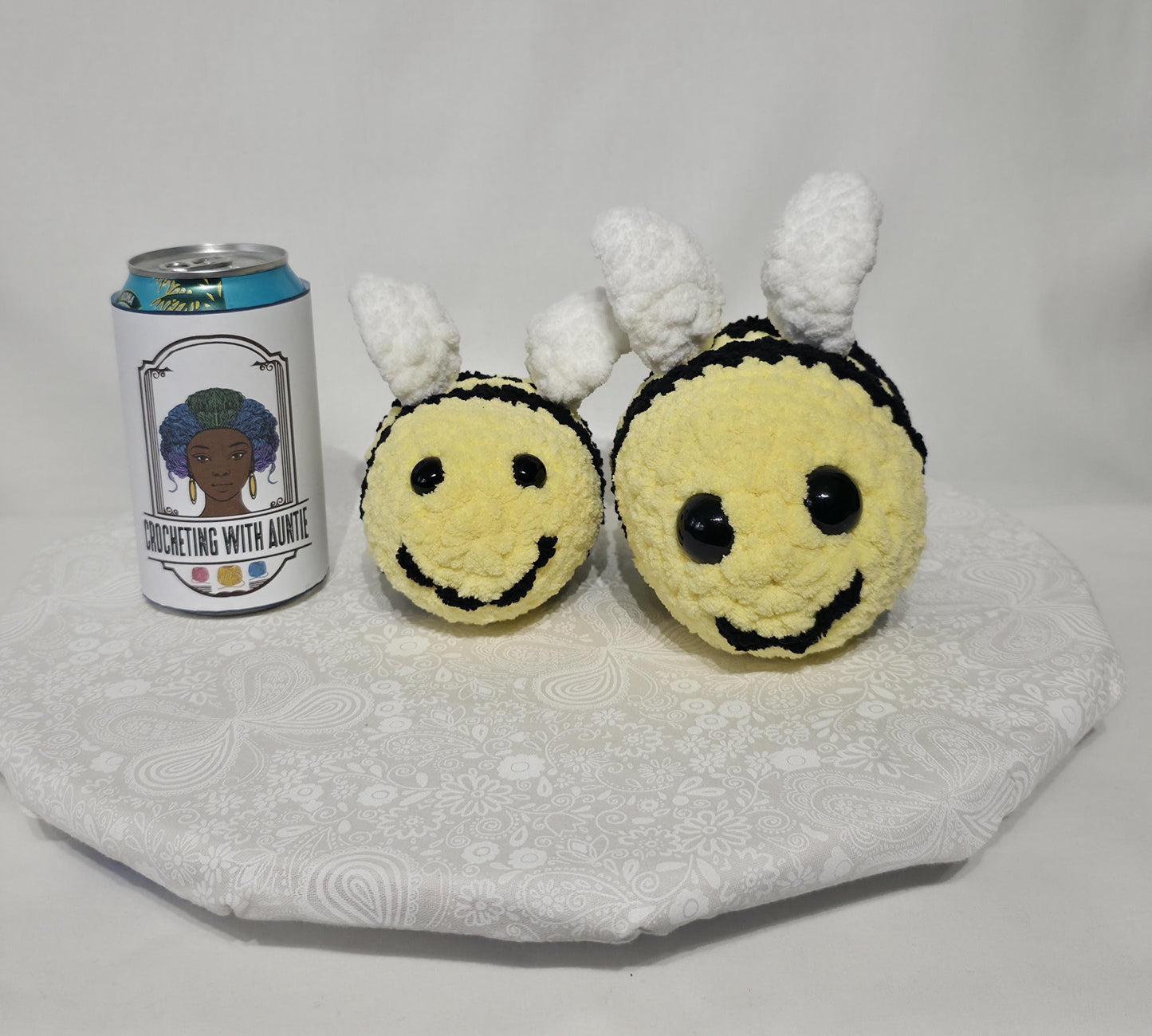 T32: Crochet Stuffed Animal/Plushy Bees- Small
