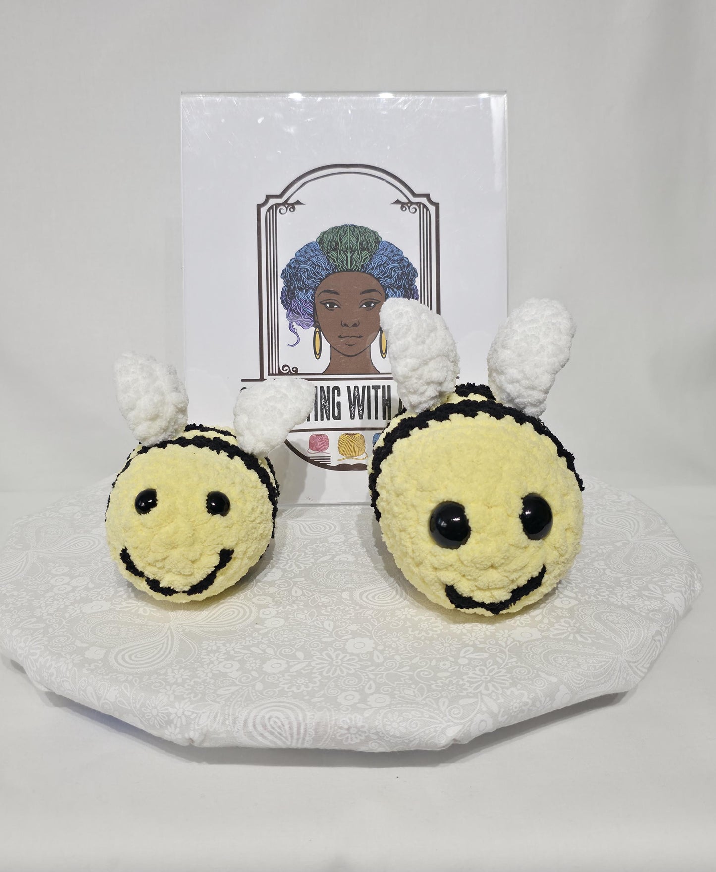 T32: Crochet Stuffed Animal/Plushy Bees- Small