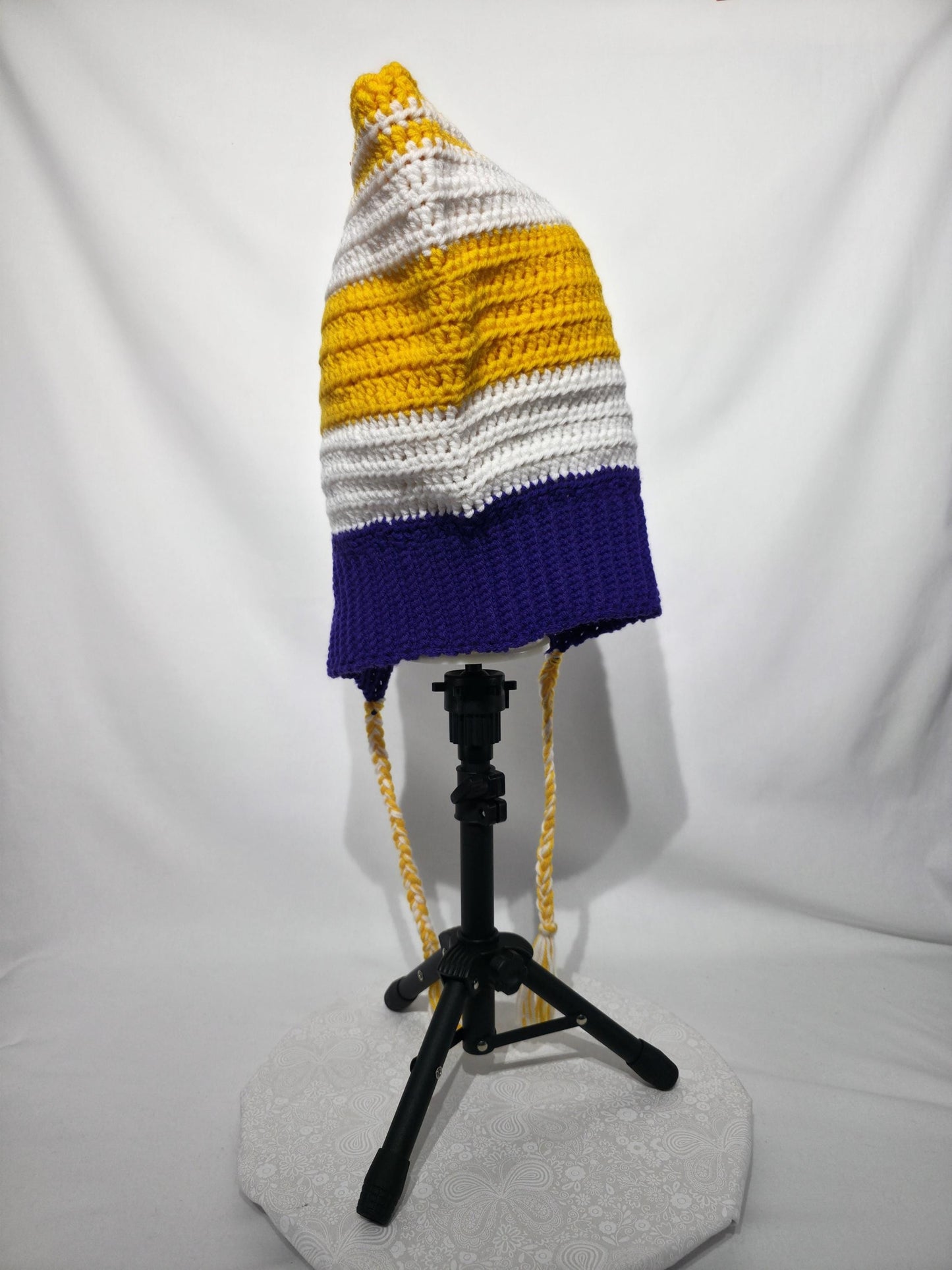 MN Vikings Inspired Crochet Hood