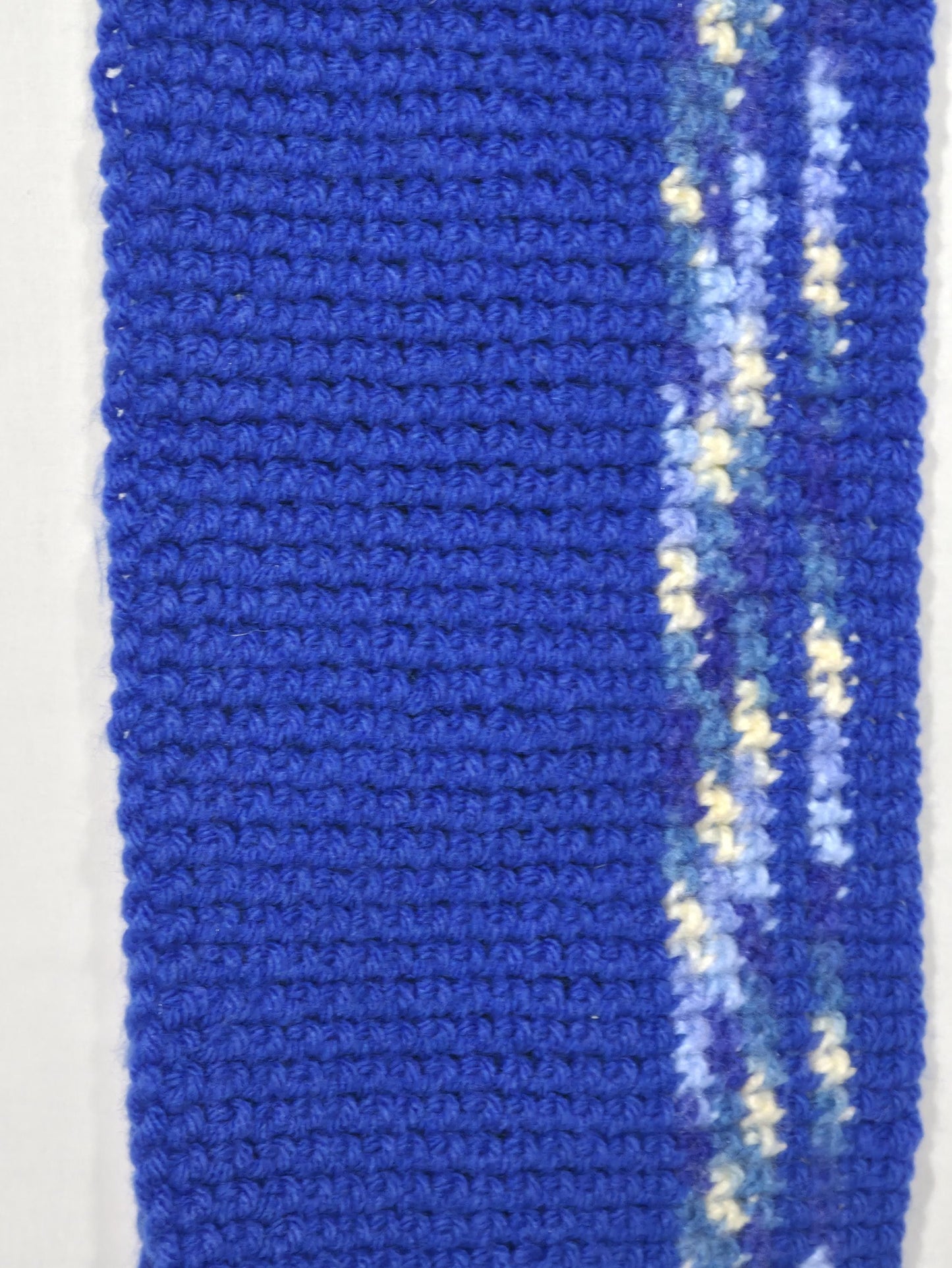 Crochet Scarf, Blue