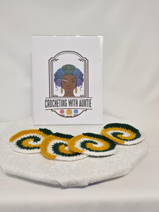 Green Bay Packers Inspired Coasters