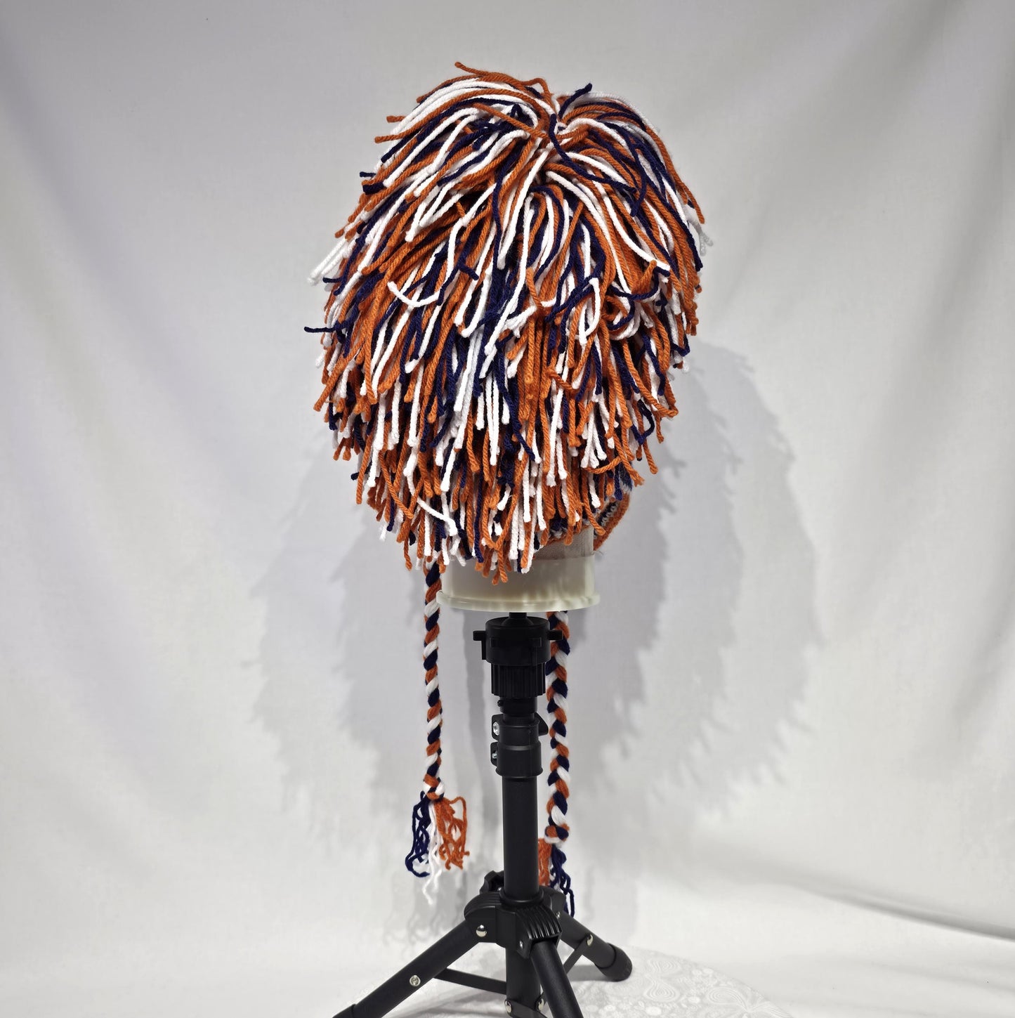 Chicago Bears Inspired Crochet Mohawk Hat, Adult L/XL