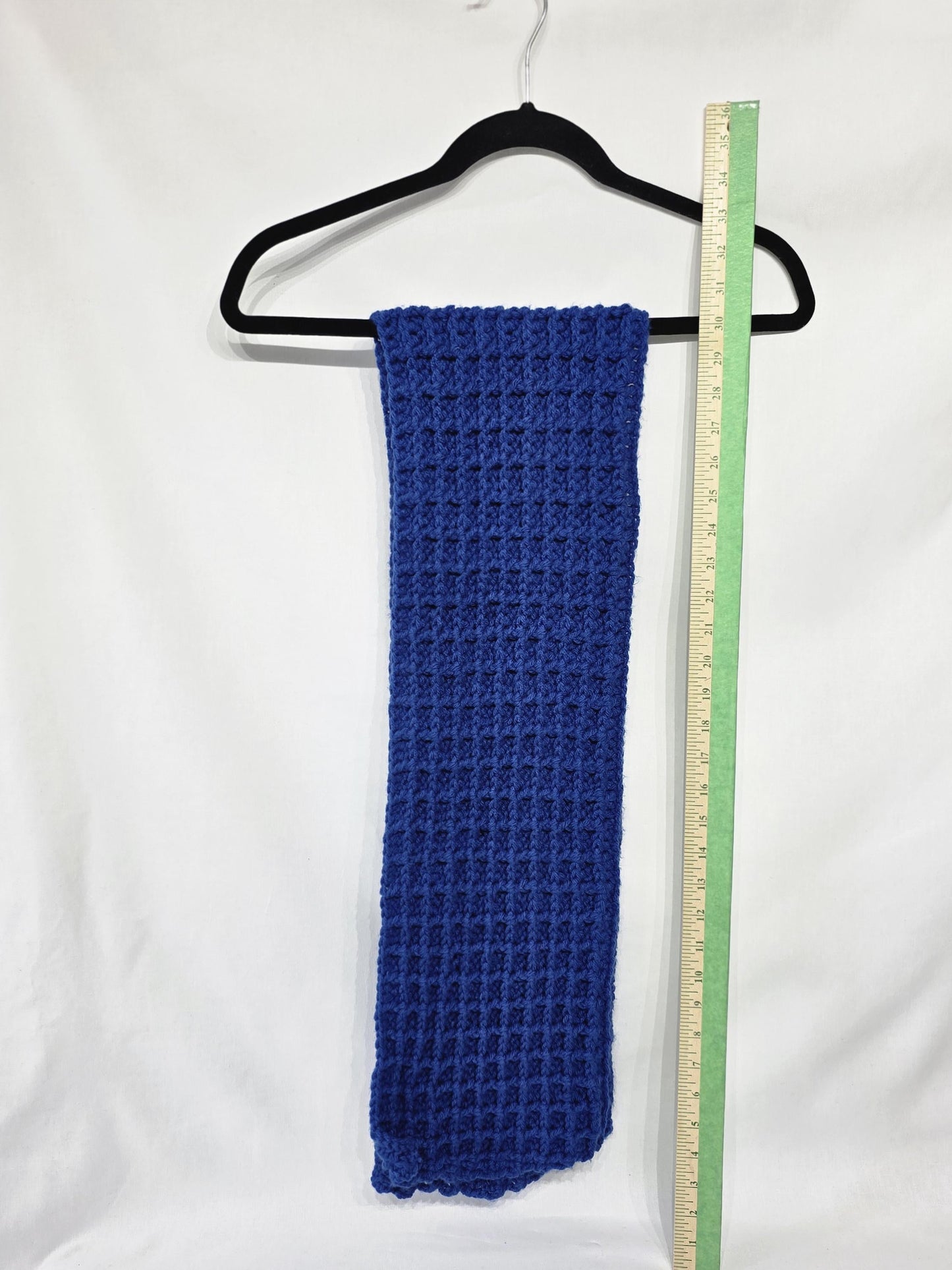 Crochet Scarf, Blue