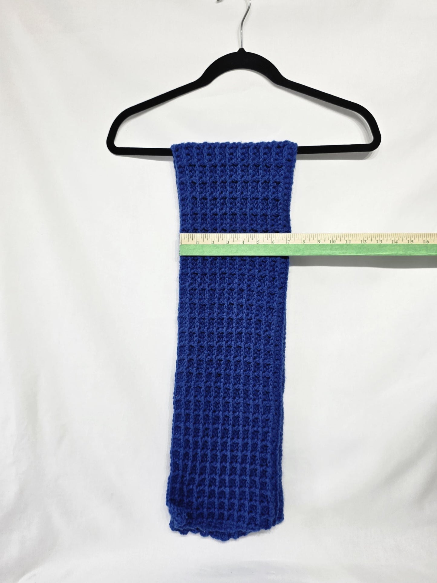 Crochet Scarf, Blue
