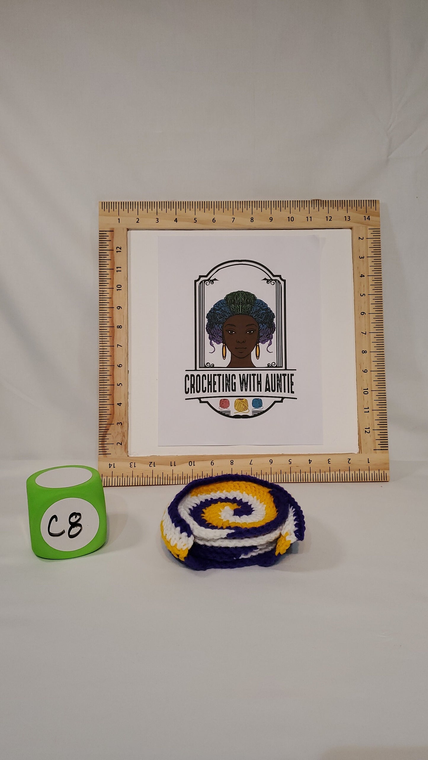 MN Vikings Inspired Coaster Set with Holder