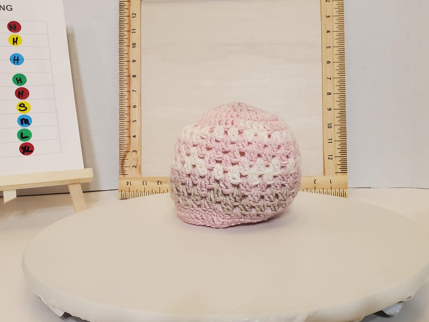 Crochet Newborn Hat, Pink