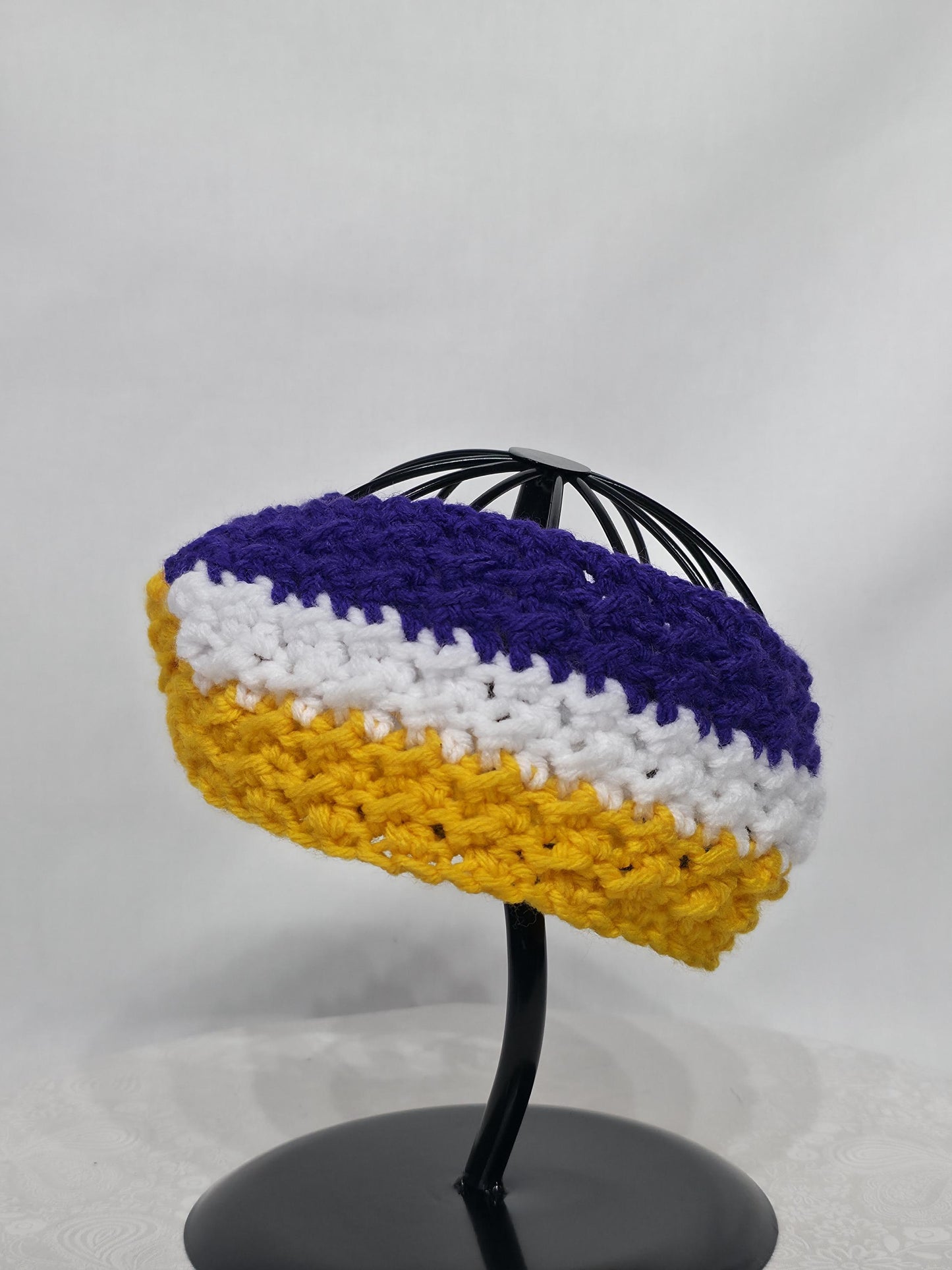 MN Vikings Inspired Crocheted Ear Warmer - Child 1-3y