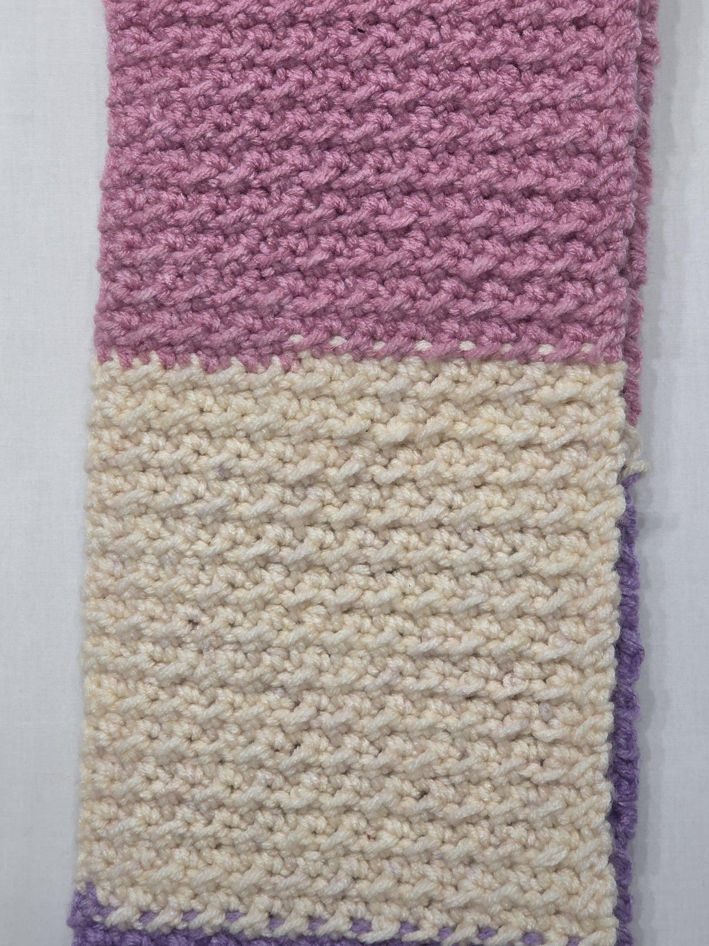 Crochet scarf, multi color