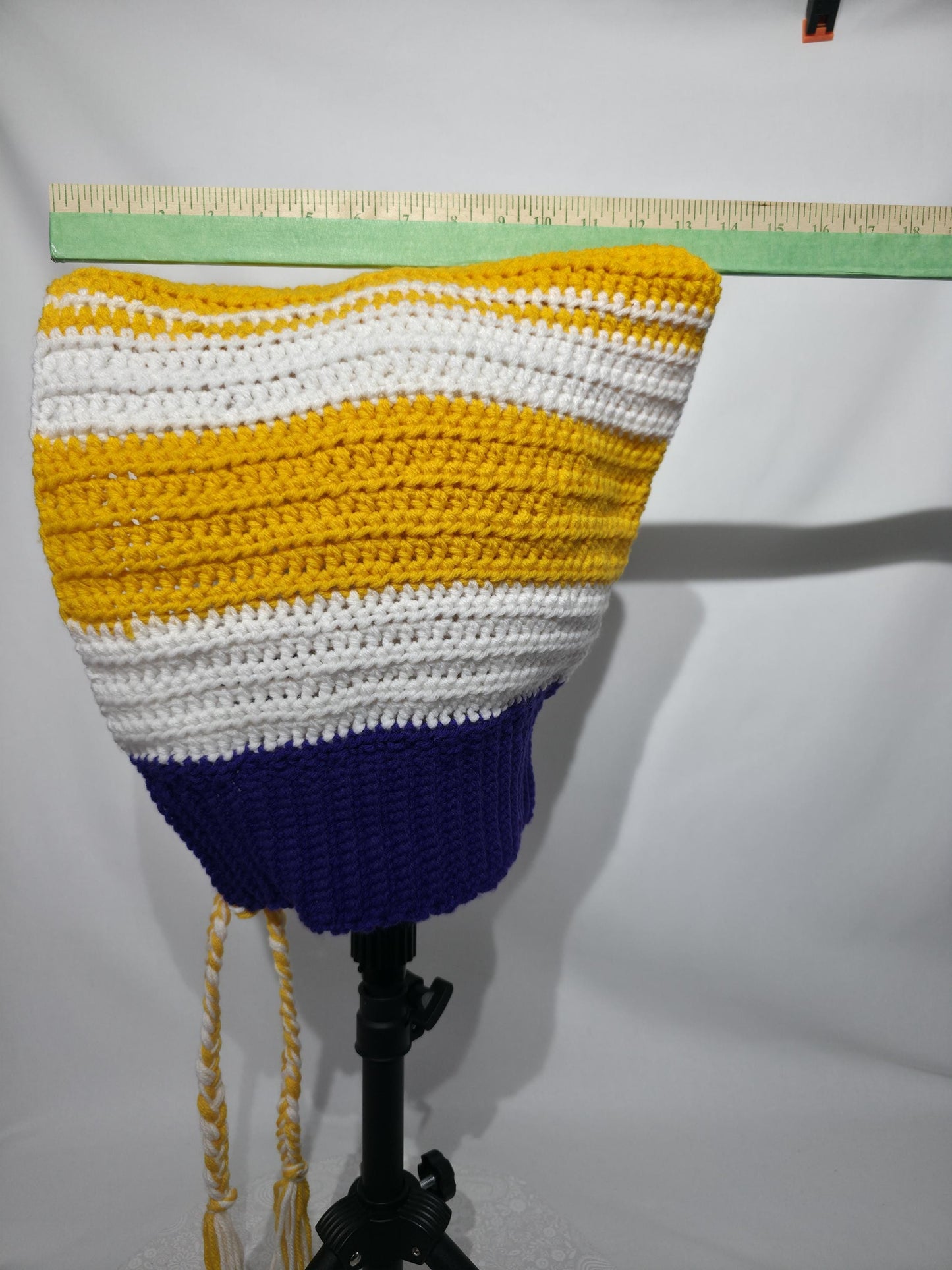 MN Vikings Inspired Crochet Hood