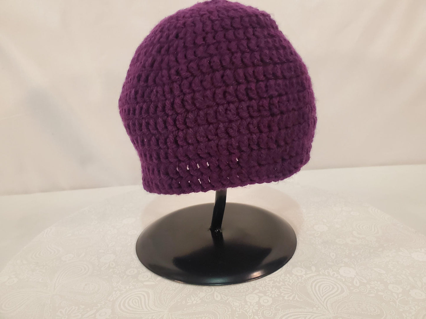Crochet Toddler Beanie, Purple