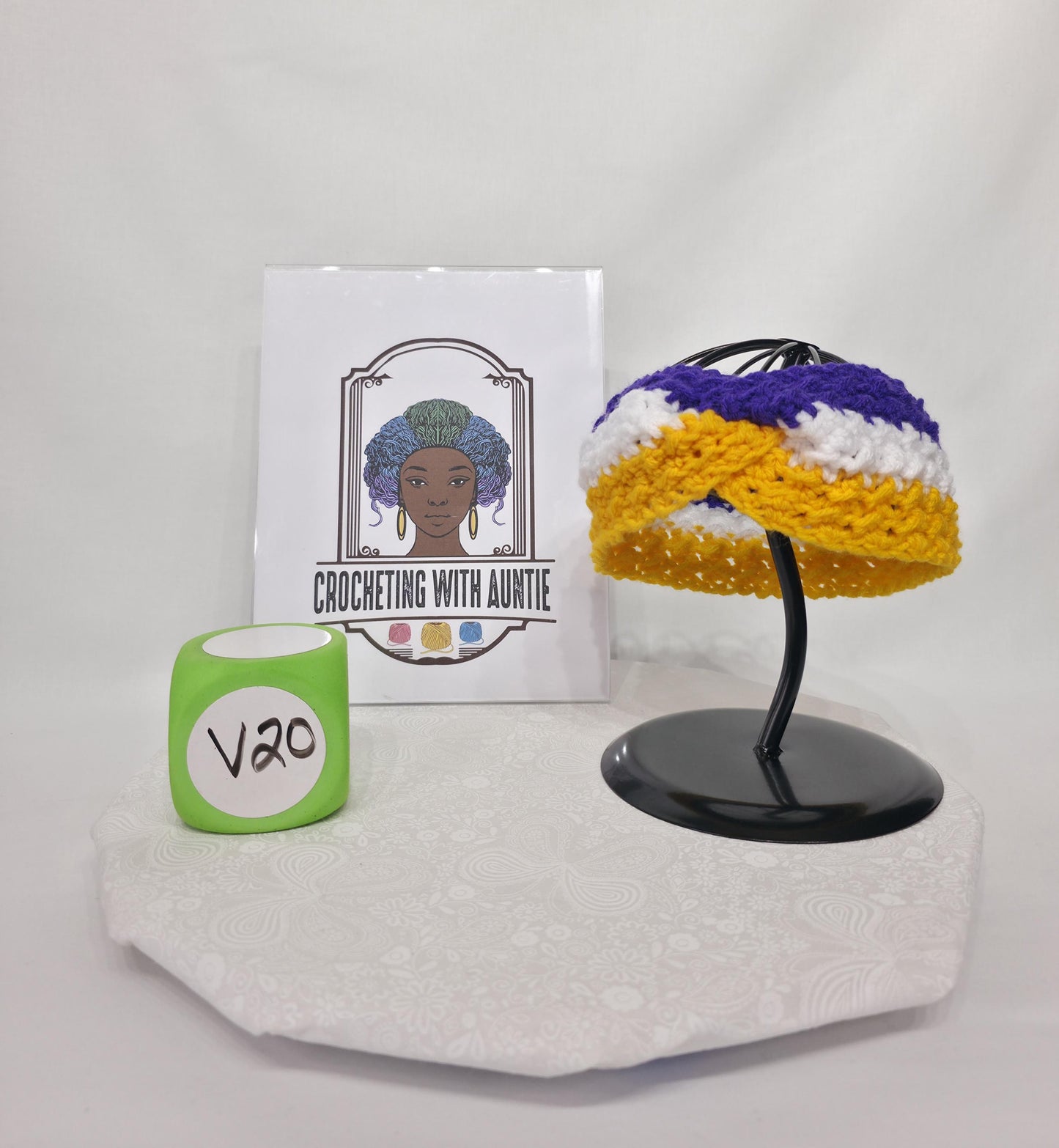 MN Vikings Inspired Crocheted Ear Warmer - Child 1-3y