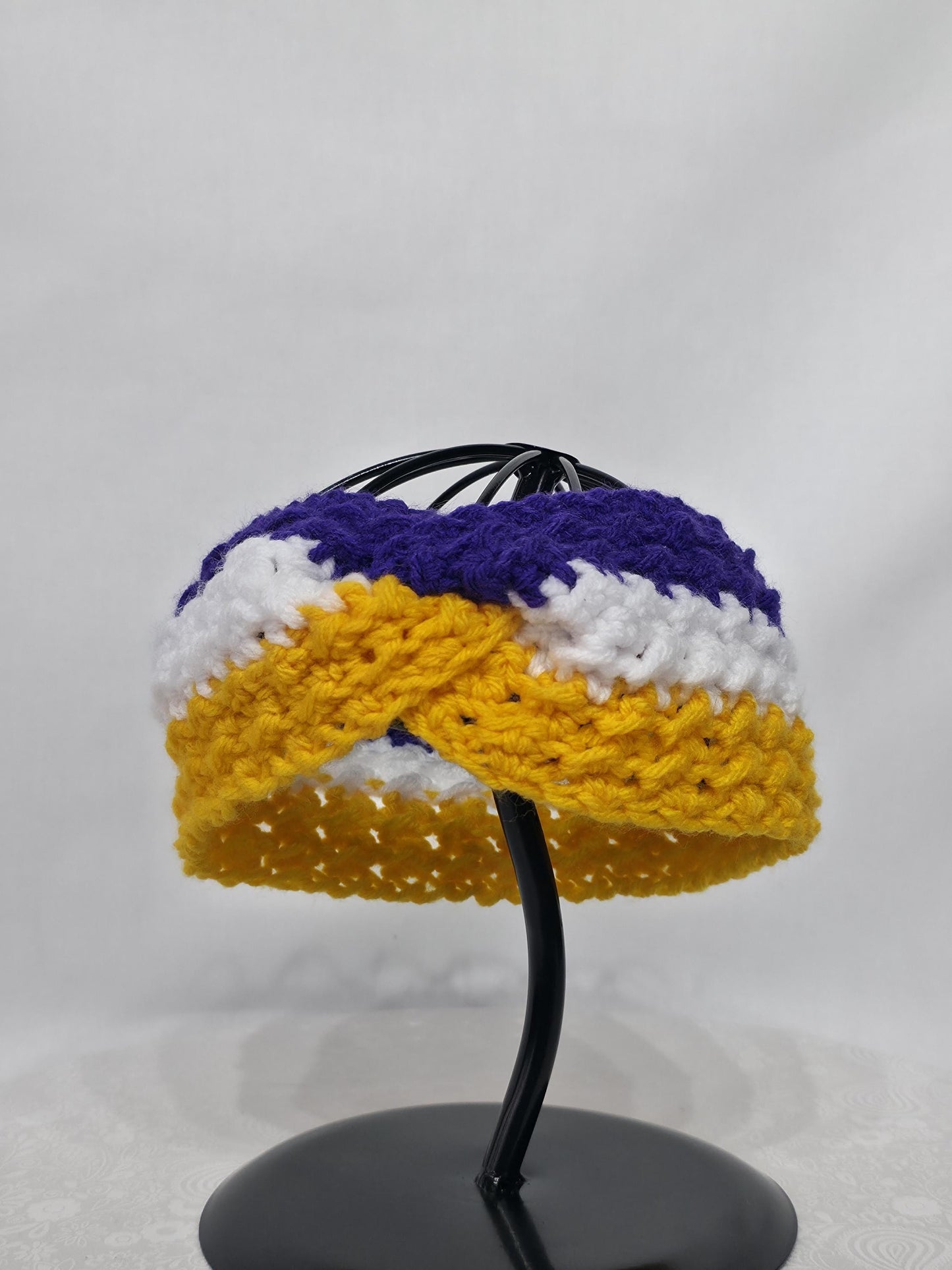 MN Vikings Inspired Crocheted Ear Warmer - Child 1-3y