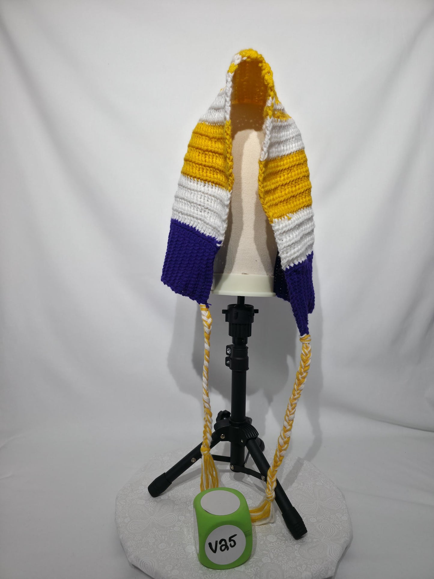 MN Vikings Inspired Crochet Hood