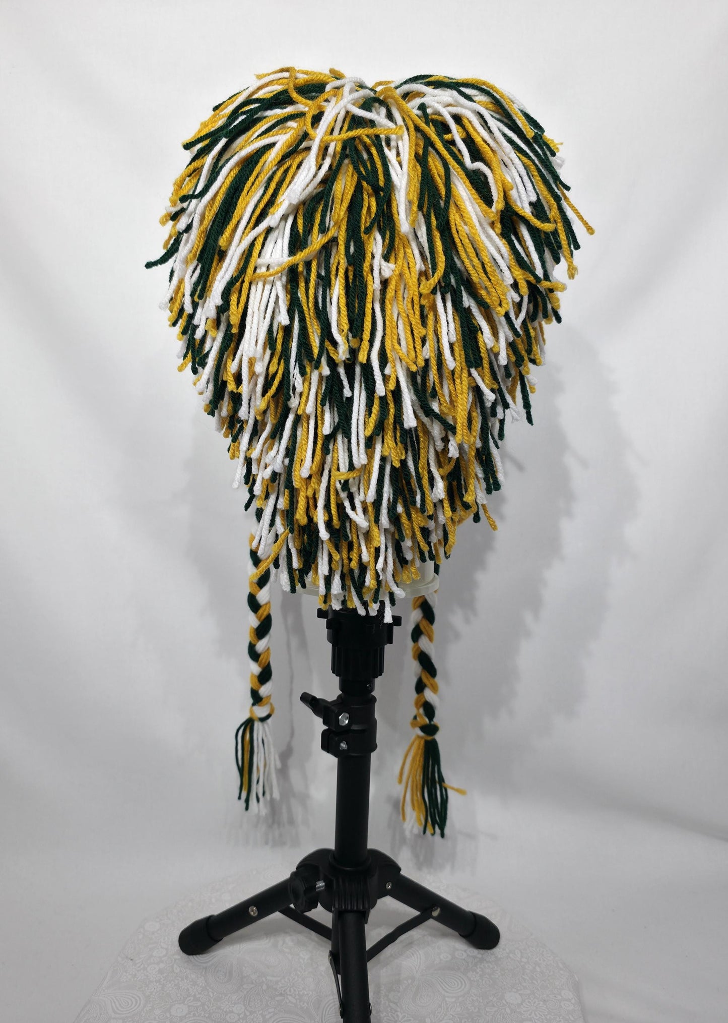 Green Bay Packers Inspired Crochet Mohawk Hat, Adult Med / Large