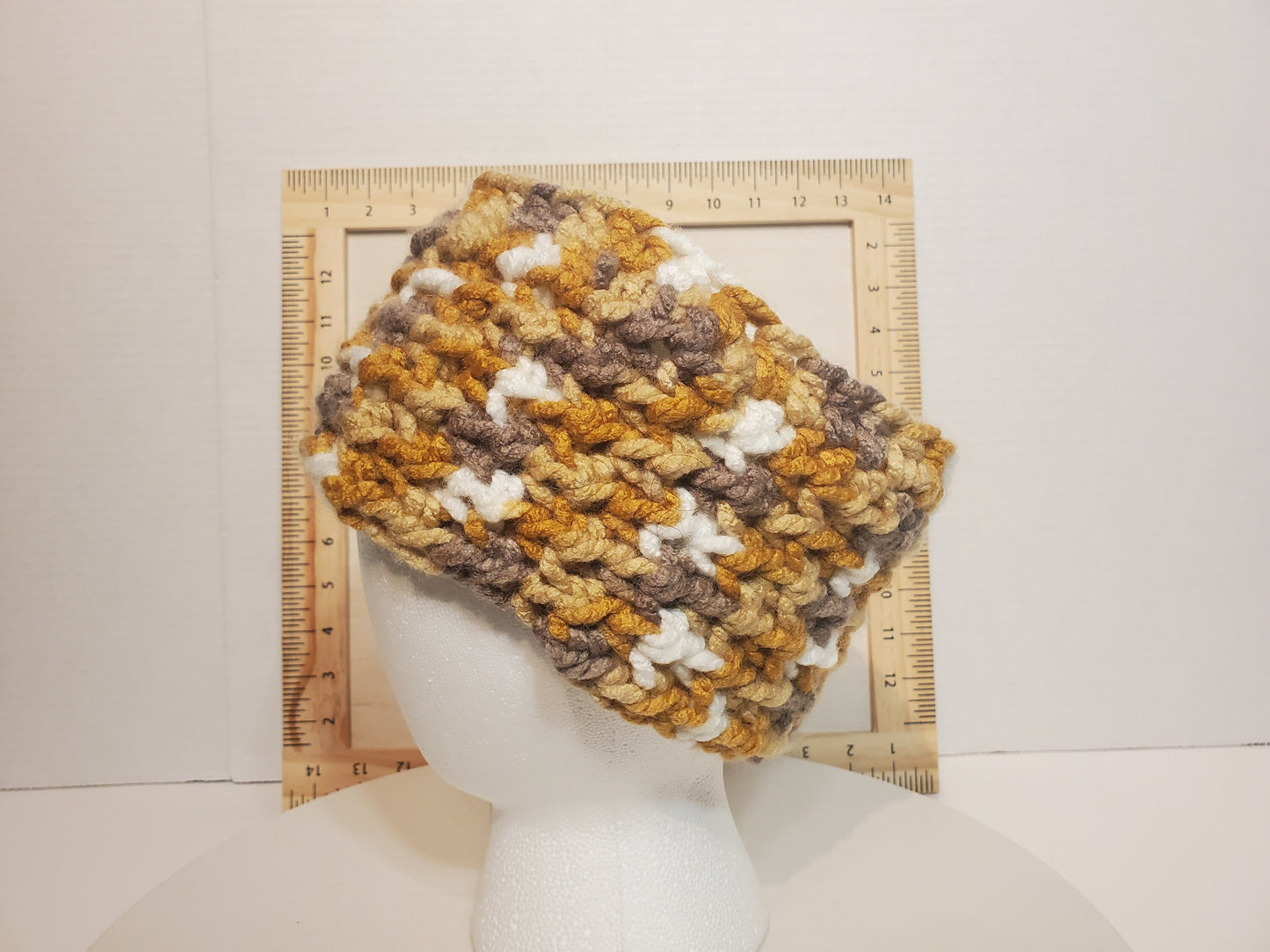 Ear warmer & Scarf set, made with thick 100% acrylic yarn