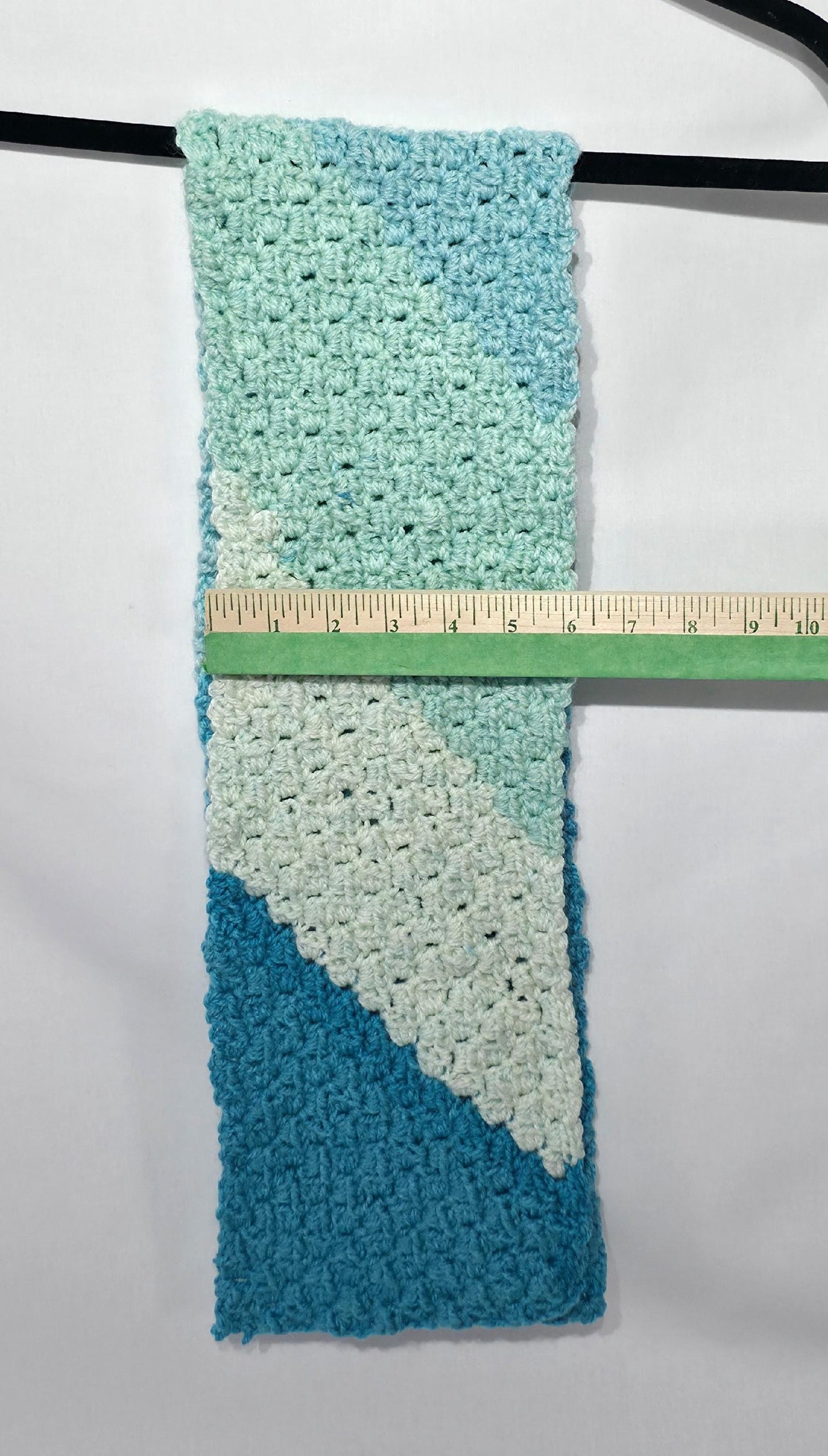 Crochet Hat and Scarf Set, Multi Colors of Blue