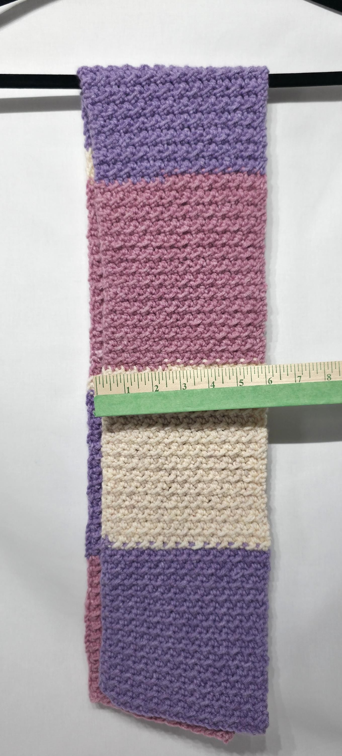 Crochet scarf, multi color