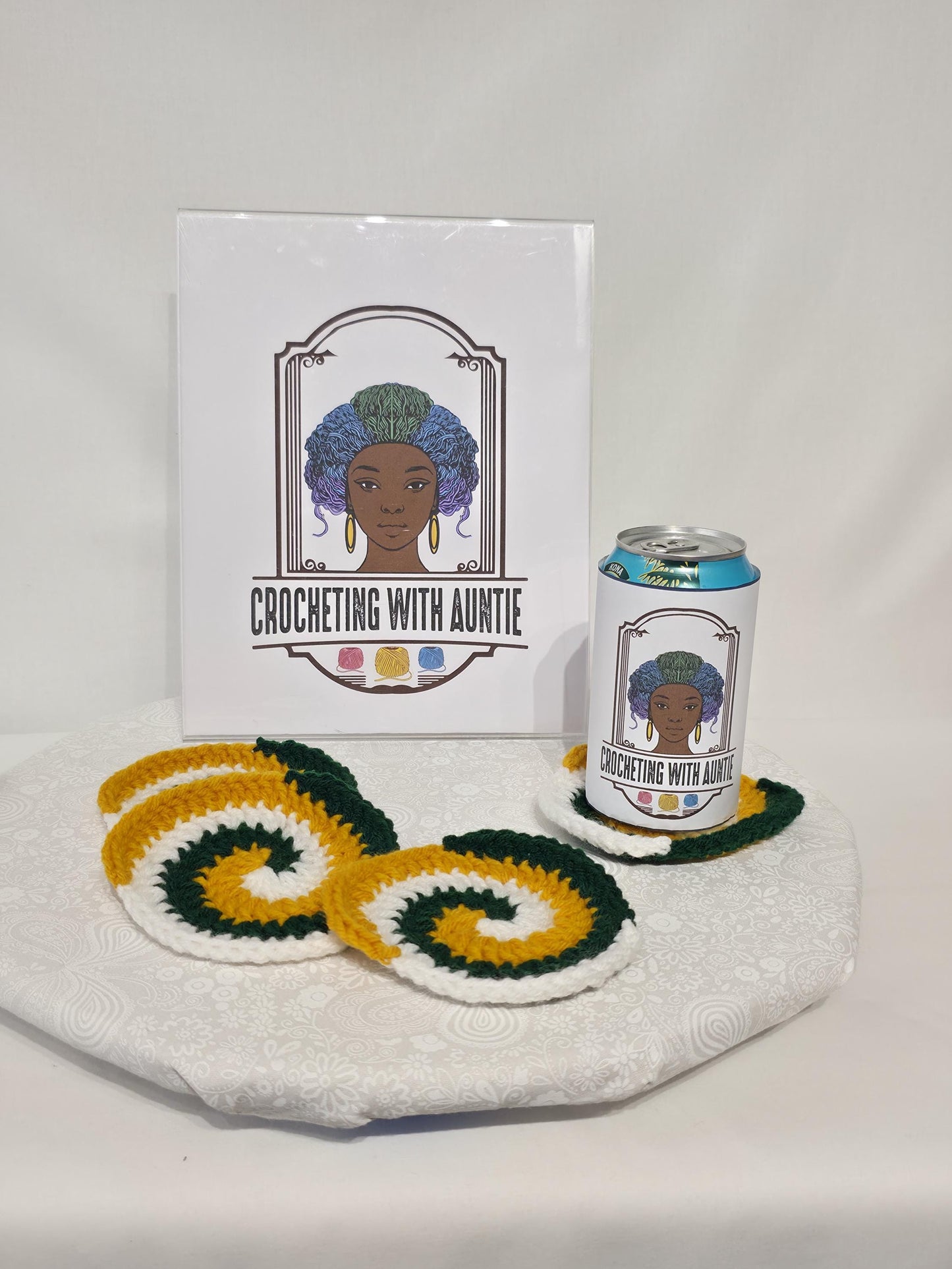 Green Bay Packers Inspired Coasters