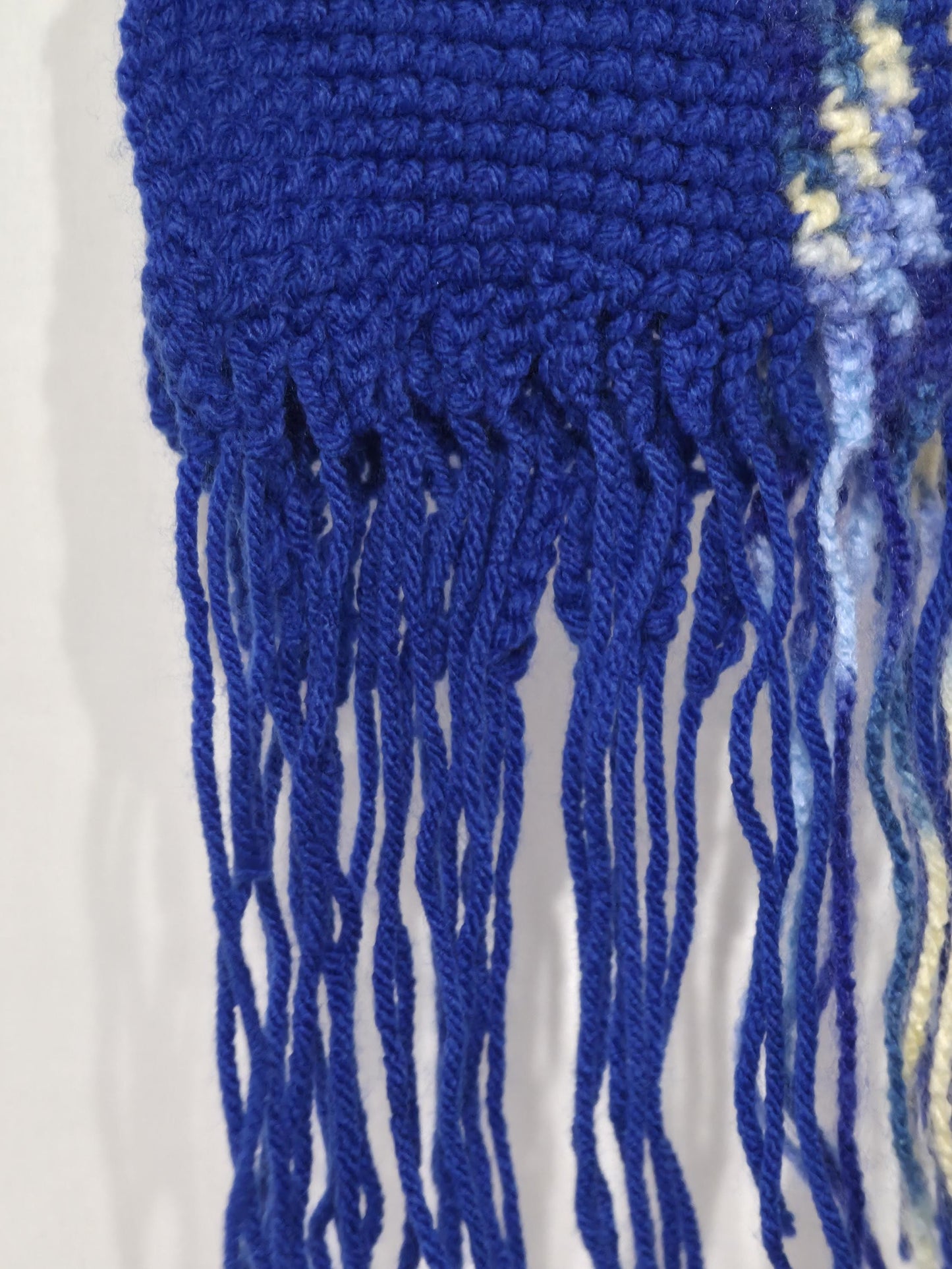 Crochet Scarf, Blue