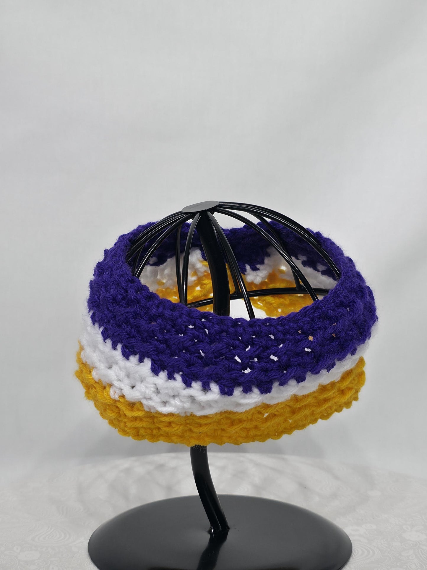 MN Vikings Inspired Crocheted Ear Warmer - Child 1-3y