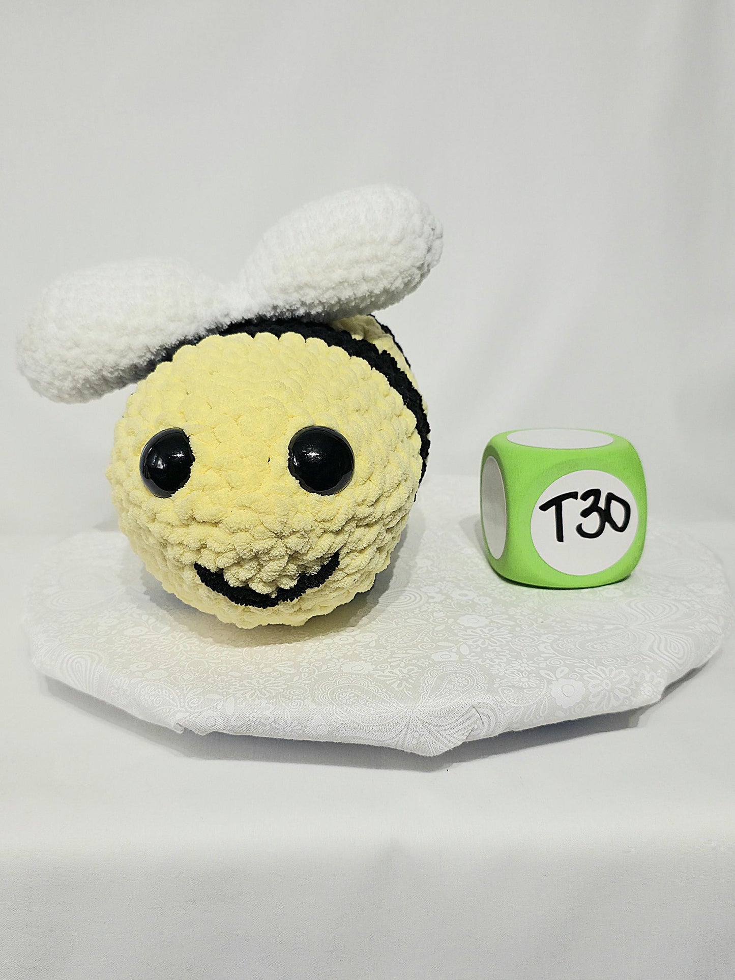 T30: Crochet Stuffed Animal/Plushy Bee - Large