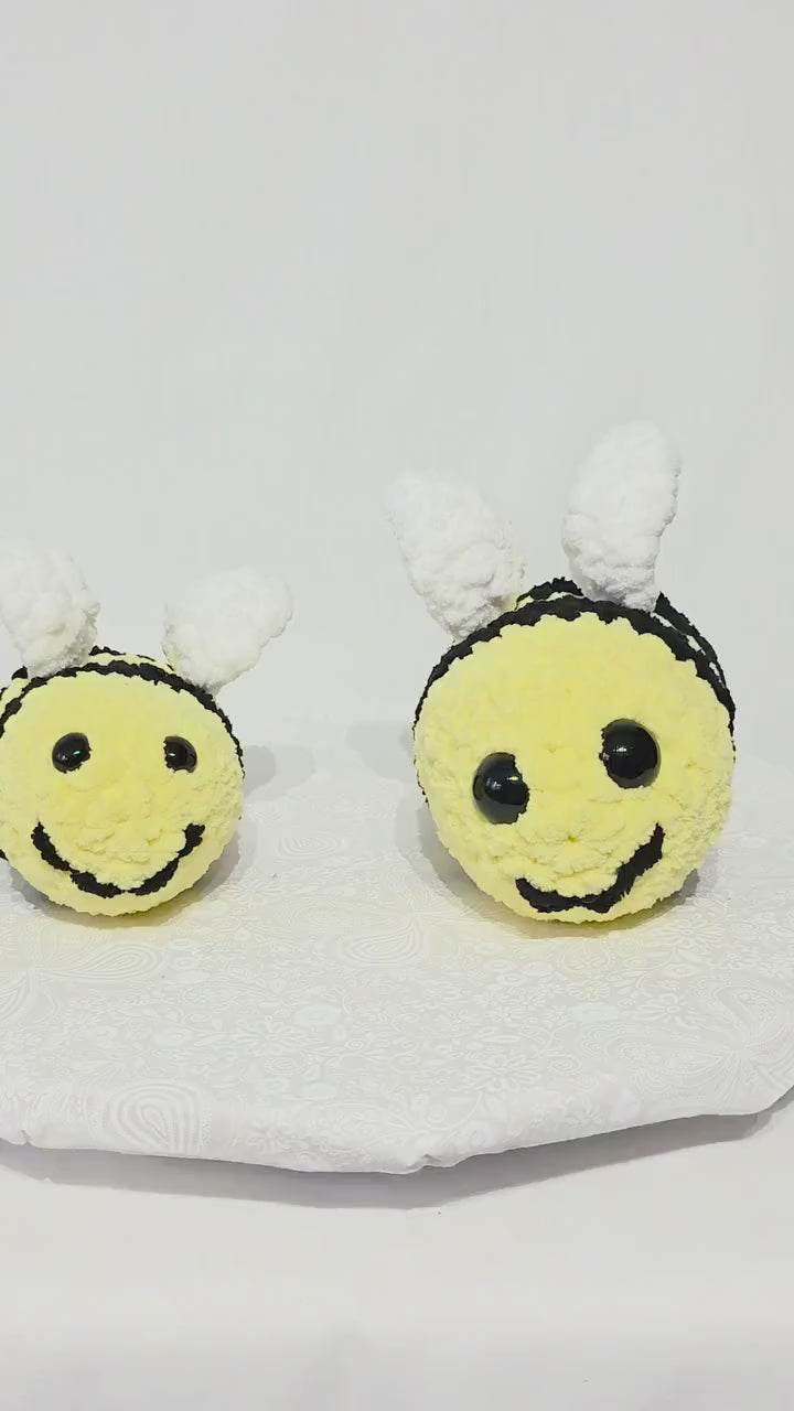 T32: Crochet Stuffed Animal/Plushy Bees- Small